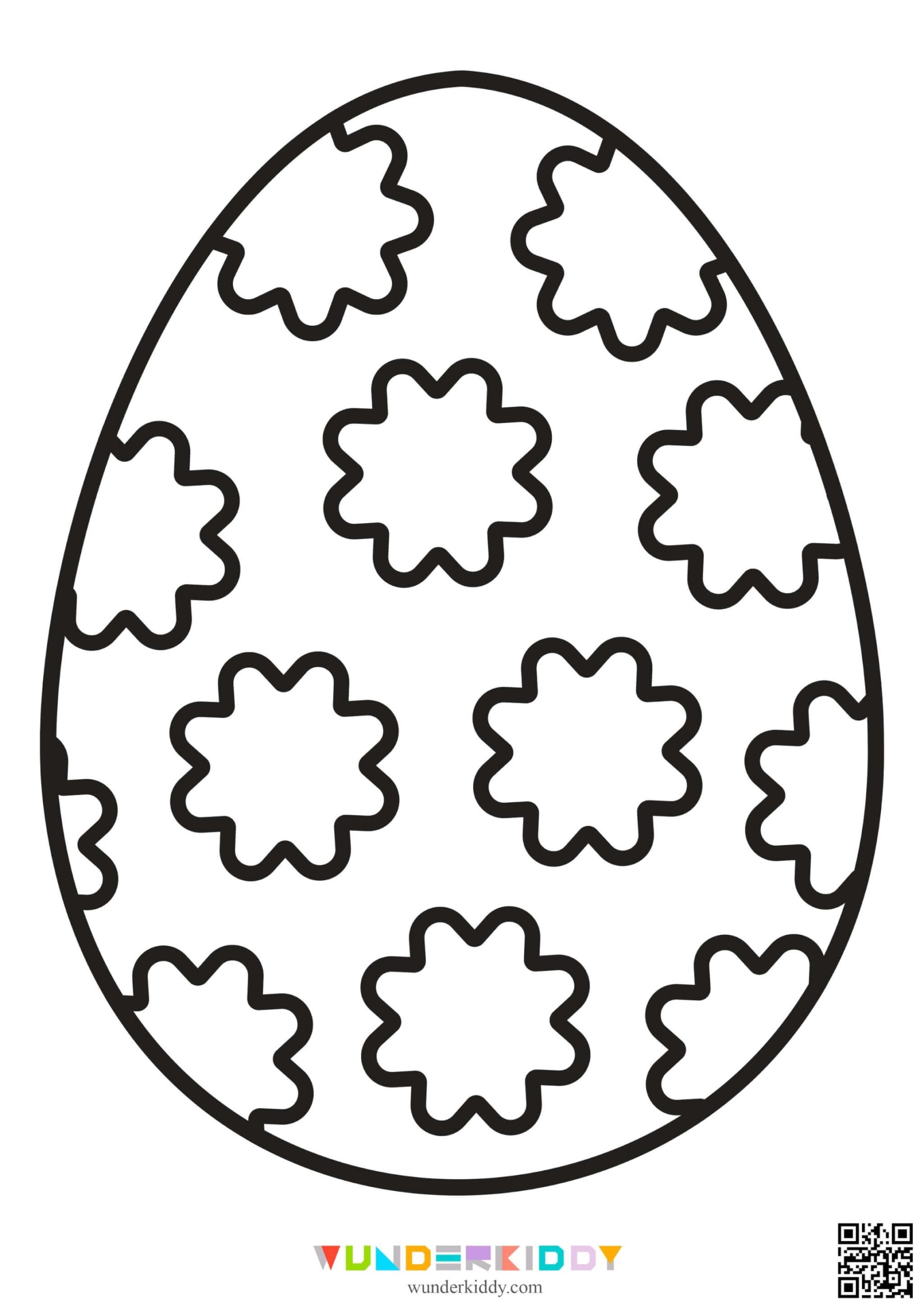 Printable Easter Egg Template And Colouring Page PDF Easter Egg 
