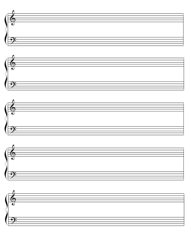 Printable Blank Sheet Music