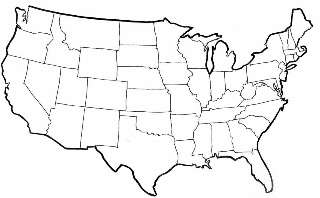 Blank Printable Us Map