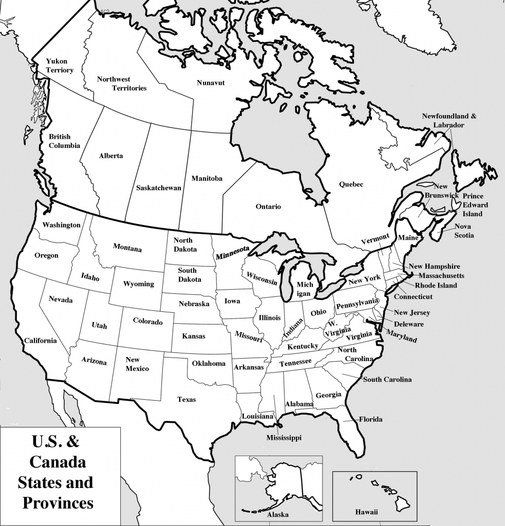 Printable Map Of Usa Blank Printable US Maps