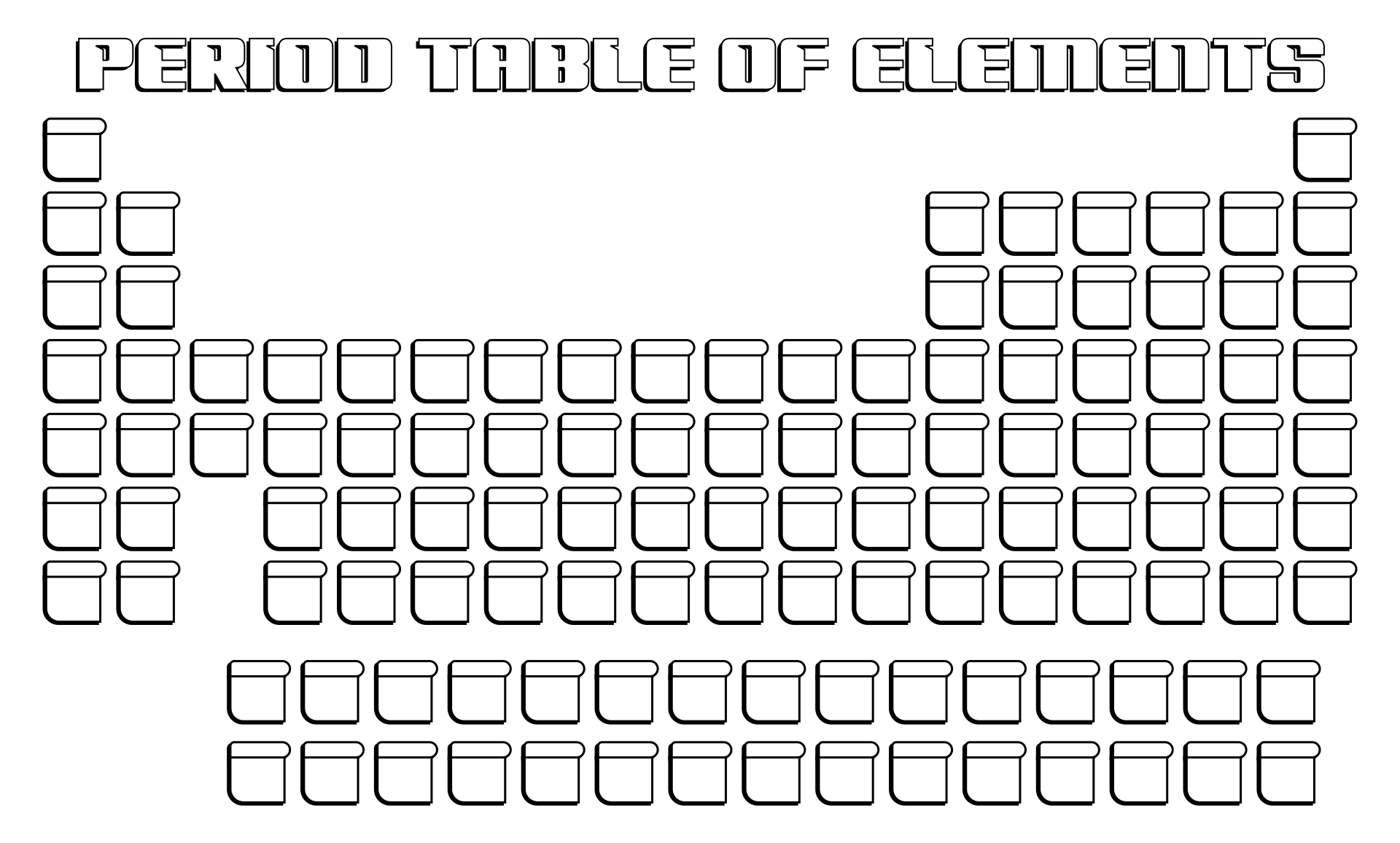 Printable Periodic Table Blank Printable Calendar