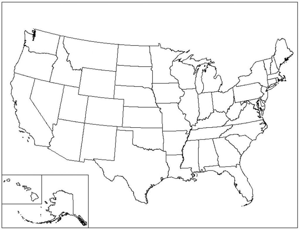United States Map Printable Pdf New Printable Blank Usa Map Pertaining 