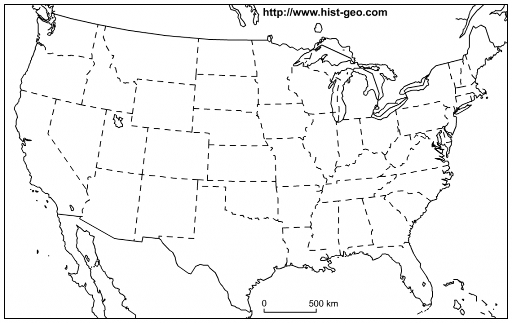 Blank Us Map Printable