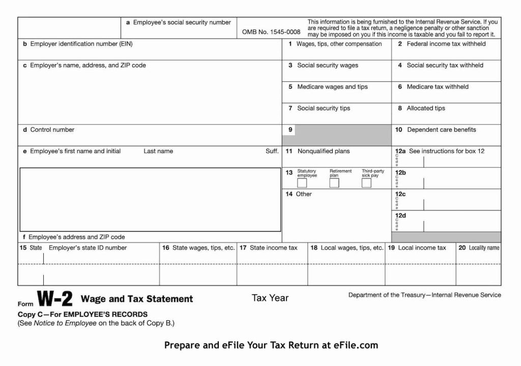 W2 Form 2025 Printable William D Grandstaff