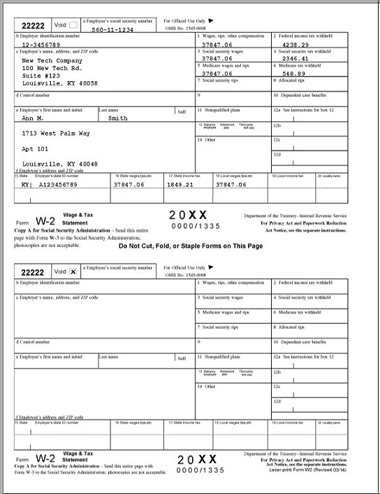 W2 Form 2025 Printable William D Grandstaff